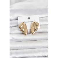 316L Çelik Gold Renk Vintage Kadın Küpe TJ-BKP11808