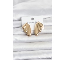 316L Çelik Gold Renk Vintage Kadın Küpe TJ-BKP11808