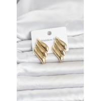 316L Çelik Gold Renk Motif Model Kadın Küpe TJ-BKP11819