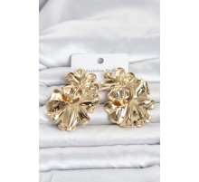 316L Çelik Gold Renk Lotus Model Kadın Küpe TJ-BKP11820