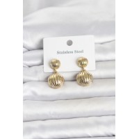 316L Çelik Gold Renk Vintage Model Kadın Küpe TJ-BKP11837