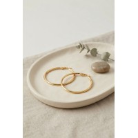 316L Çelik Gold Renk 36 mm Halka Küpe TJ-BKP12007