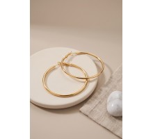 316L Çelik Gold Renk 46 mm Halka Küpe TJ-BKP12008
