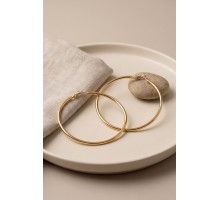 316L Çelik Gold Renk 66 mm Halka Küpe TJ-BKP12010