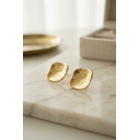 316L Çelik Gold Renk Ters Bombe Model Küpe TJ-BKP12016