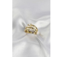Pirinç Gold Renk Sarmal Yılan Model Kadın Yüzük TJ-BYK4197