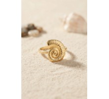 Nautilus Tasarım Gold Renk Kadın Yüzük TJ-BYK4213