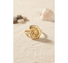 Nautilus Tasarım Gold Renk Kadın Yüzük TJ-BYK4213