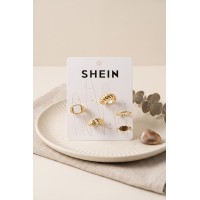Gold Renk Pirinç Bohem Yüzük Kombini BYK4264 TJ-BYK4264