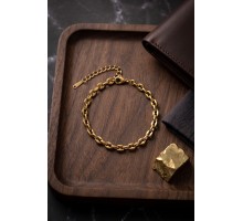 316L Çelik Gold Renk Rolo Zincir Model Erkek Bileklik TJ-EB3839
