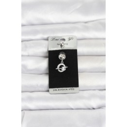 316L Cerrahi Çelik Sallantılı Yıldız Model Göbek Piercing TJ-PR1377