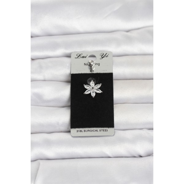 316L Cerrahi Çelik Lotus Model Göbek Piercing TJ-PR1378