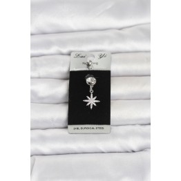 316L Cerrahi Çelik Sallantılı Kutup Yıldızı Model Göbek Piercing TJ-PR1380