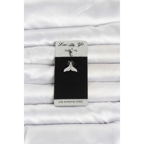 316L Cerrahi Çelik Dolphin Kuyruk Model Göbek Piercing TJ-PR1382