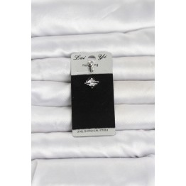 316L Cerrahi Çelik Zirkon Taşlı Göbek Piercing TJ-PR1385