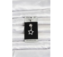 316L Cerrahi Çelik Sallantılı Yıldız Model Göbek Piercing TJ-PR1386