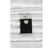 316L Cerrahi Çelik Zirkon Taşlı Kalp Model Göbek Piercing TJ-PR1389