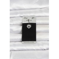 316L Cerrahi Çelik Kalp Model Göbek Piercing TJ-PR1394