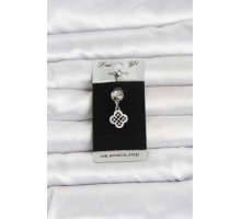 316L Cerrahi Çelik Zirkon Taşlı Sallantılı Yonca Model Göbek Piercing TJ-PR1397