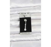 316L Cerrahi Çelik Sallantılı Damla Model Göbek Piercing TJ-PR1398
