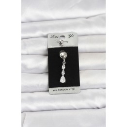 316L Cerrahi Çelik Sallantılı Damla Model Göbek Piercing TJ-PR1398