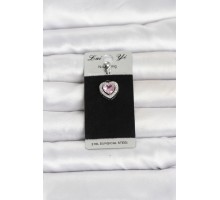 316L Cerrahi Çelik Pembe Kalp Model Göbek Piercing TJ-PR1411