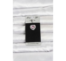 316L Cerrahi Çelik Pembe Kalp Model Göbek Piercing TJ-PR1411