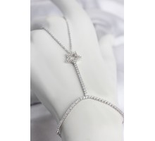 Gümüş Renk Pirinç Zirkon Taşlı Yıldız Model Şahmeran TJ-SN776
