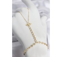 Gold Renk Pirinç Zirkon Taşlı Göz Model Şahmeran TJ-SN779
