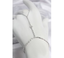 Gümüş Renk Pirinç Zirkon Taşlı Yıldız Model Şahmeran TJ-SN790