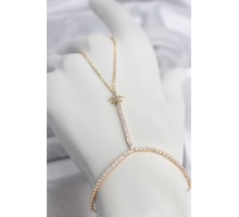 Pirinç Gold Renk Zirkon Taşlı Kutup Yıldızı Şahmeran TJ-SN793