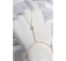 Pirinç Gold Renk Zirkon Taşlı Kutup Yıldızı Şahmeran TJ-SN793