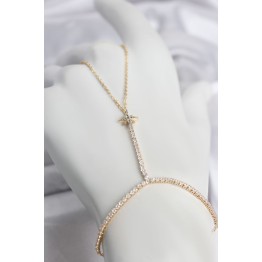 Pirinç Gold Renk Zirkon Taşlı Kutup Yıldızı Şahmeran TJ-SN793