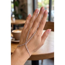 Gümüş Renk Pembe ve Beyaz Zirkon Taşlı Model Şahmeran TJ-SN815