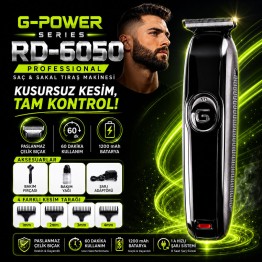 G-Power Saç Sakal Tıraş Makinesi 1200 mAh – 4 Taraklı RD-6050