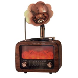 Şömineli Gramofonlu Radyo RT-651