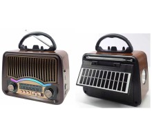 Nostaljik Tasarım Bluetooth / USB / SD Kartlı Taşınabilir Şarjlı Radyo RT-772