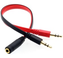 Tek Girişli Kulaklığı Mikrofon ve Ses Çeviren Kablo RXY-4611