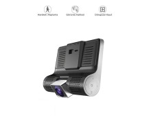 Araç İçi Kamera Gece Görüşlü 1080P G Sensörlü 3 Kameralı Geri Görüş Kamerası TA02 Siyah