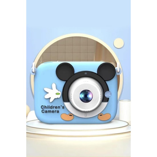 Dijital Fotoğraf Makineleri Oyunlu Çocuk Kamerası 1080P Hd CMR16 Mavi