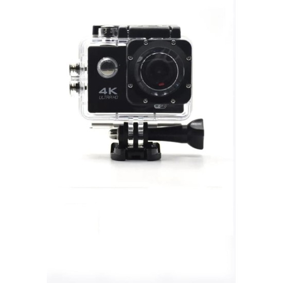 Aksiyon Kamerası 4K Ultra Hd Wifi Su Geçirmez Kamera AC01 Siyah
