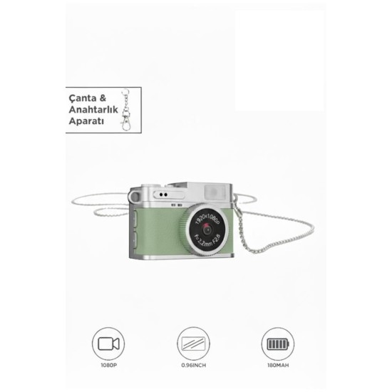 Dijital Fotoğraf Makineleri Video Kamera Mini Anahtarlık 1080P CMR35 Yeşil