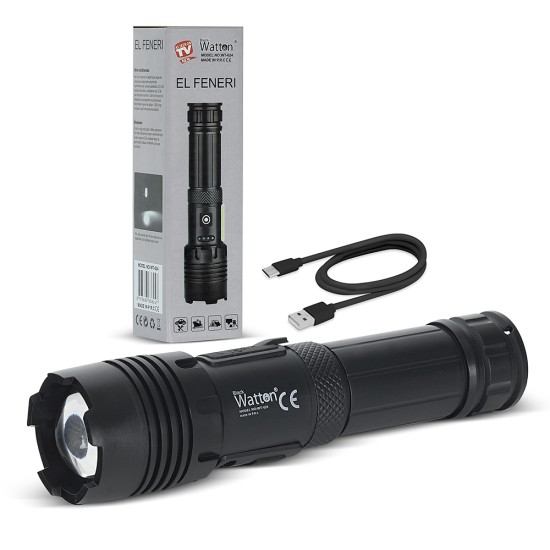 7 Mod TX6 Powerbank El Feneri Çok Fonksiyonlu LED Aydınlatma Güçlü Işık WT-624