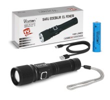 CREE TG LED 1000 Lümen Göstergeli Şarjlı El Feneri – Fonksiyonel ve Güçlü WT-732