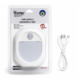 Hareket Sensörlü USB Şarjlı LED Lamba WT-739
