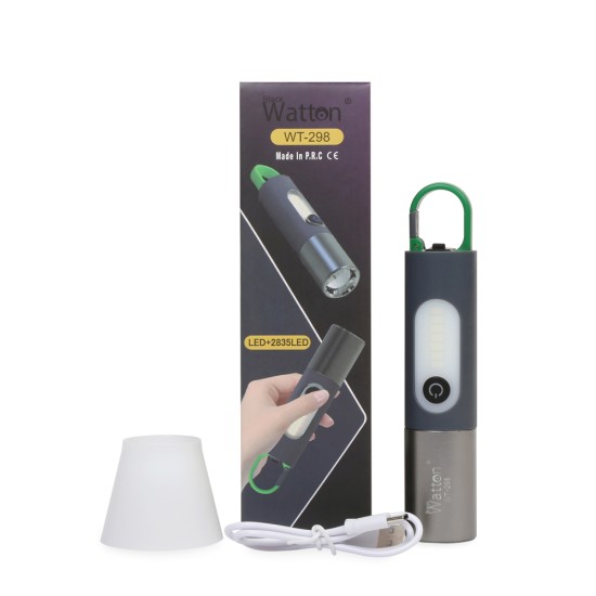 750 Lümen Şarjlı Kamp Feneri Type-C LED Aydınlatma Güçlü Taşınabilir Işık WT-298