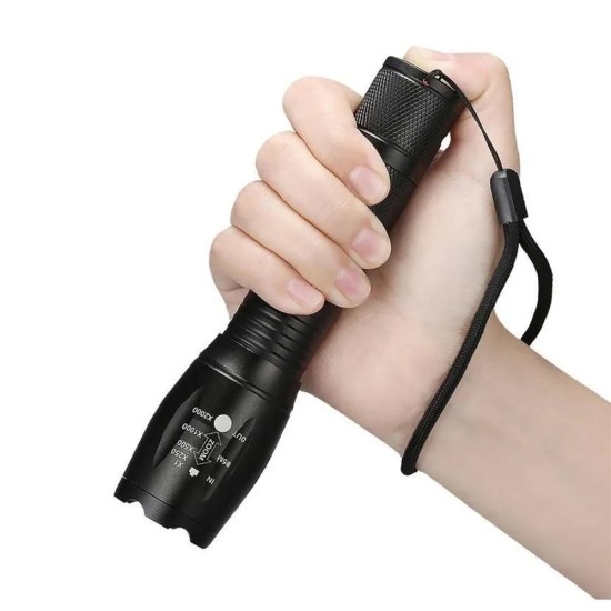 Q5 LED El Feneri Beyaz Sarı Mor Işık Modlu Çok Fonksiyonlu Aydınlatma WT-610