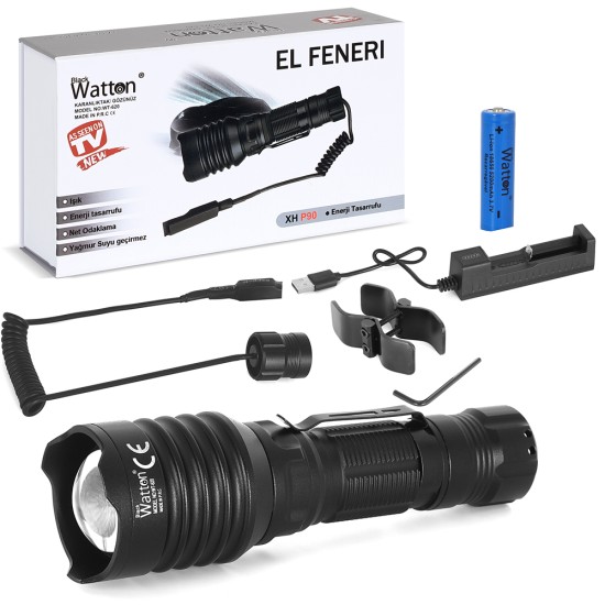 TG-10 LED Fener Profesyonel ve Outdoor Kullanım Güçlü Aydınlatma WT-620