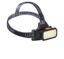 Şarjlı 15 LED Kafa Lambası Sarı ve Beyaz Işık Çok Modlu Güçlü Aydınlatma WT-652