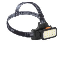 Şarjlı 15 LED Kafa Lambası Sarı ve Beyaz Işık Çok Modlu Güçlü Aydınlatma WT-652
